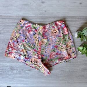 LF high waisted tropical shorts size S/M NWT